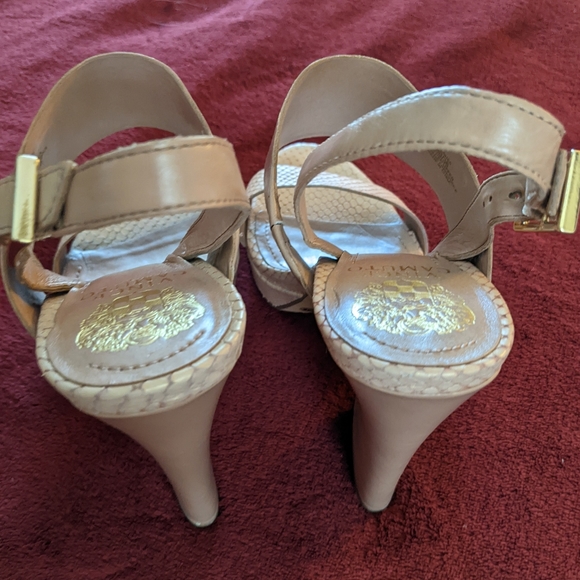 Vince Camuto Womens Ashes Lt Biege Combo Strappy Platform Sandals. 8M. NIB. - Picture 9 of 13